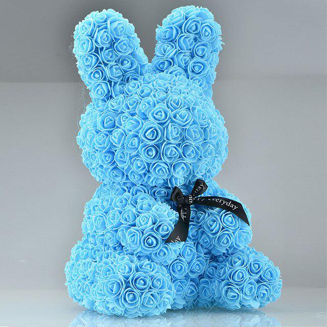 Lapin de roses - 45cm