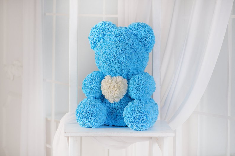 Ours de roses - 50cm