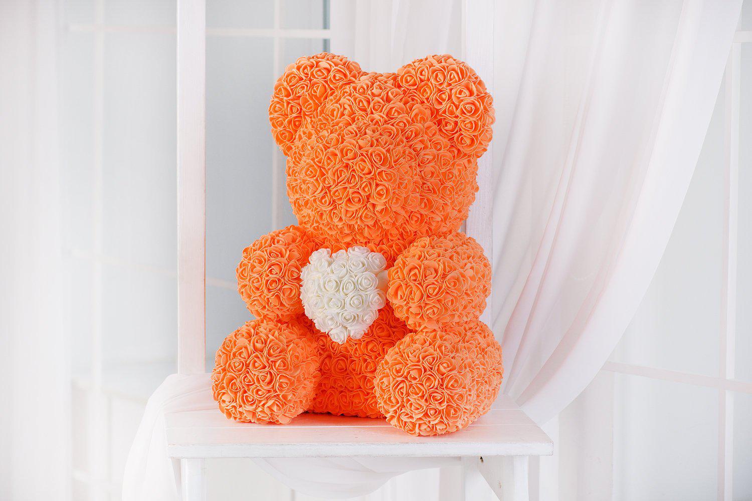 Ours de roses - 50cm