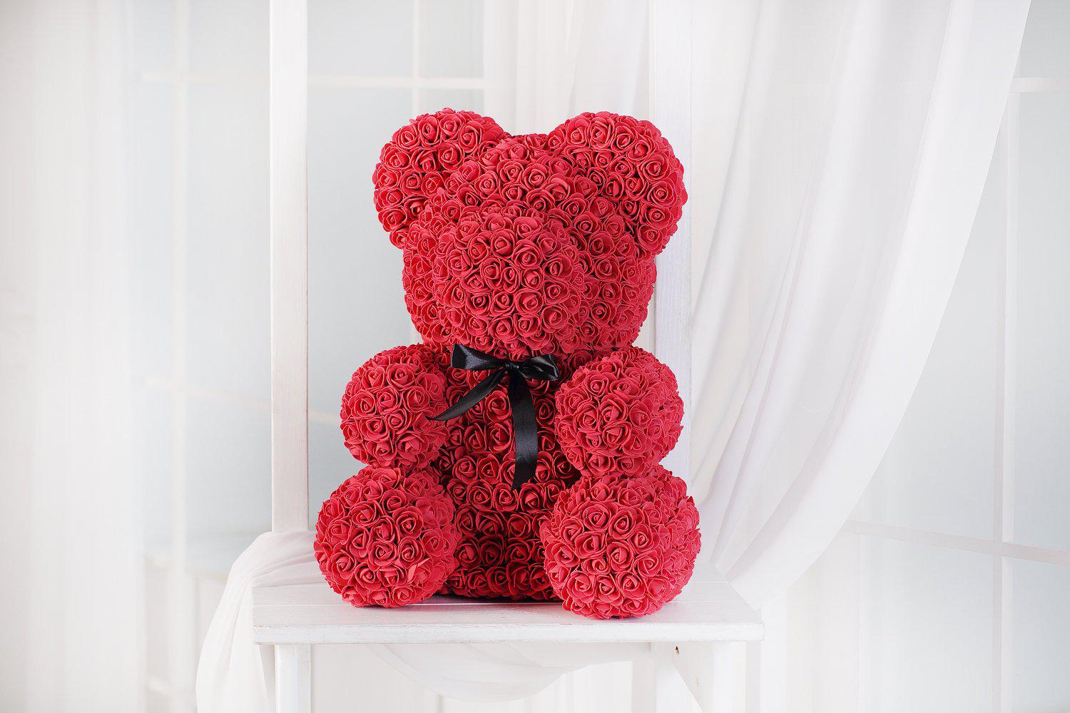 Ours de roses - 50cm